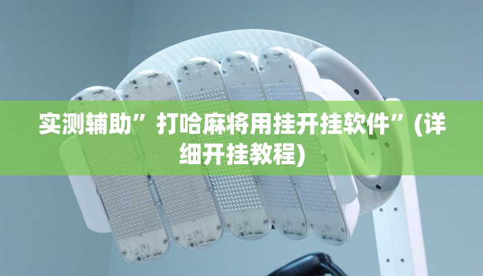 实测辅助”打哈麻将用挂开挂软件”(详细开挂教程)