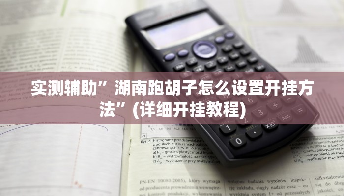 实测辅助”湖南跑胡子怎么设置开挂方法”(详细开挂教程)